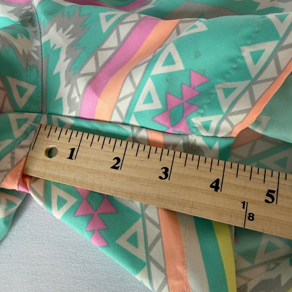 Chubbies Mens Swim Trunks Small Teal Geometric Southwestern Print Mesh Lined - Picture 6 of 9